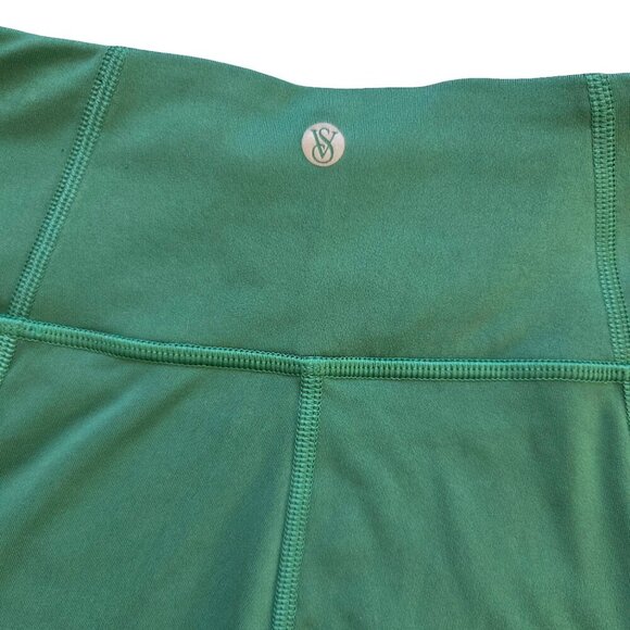 Victoria's Secret Biker Shorts Womens XS Green Athletic Workout Jogging Running - Picture 7 of 11